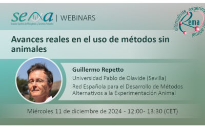 SEMA Webinar: «Avances reales en el uso de métodos sin animales»